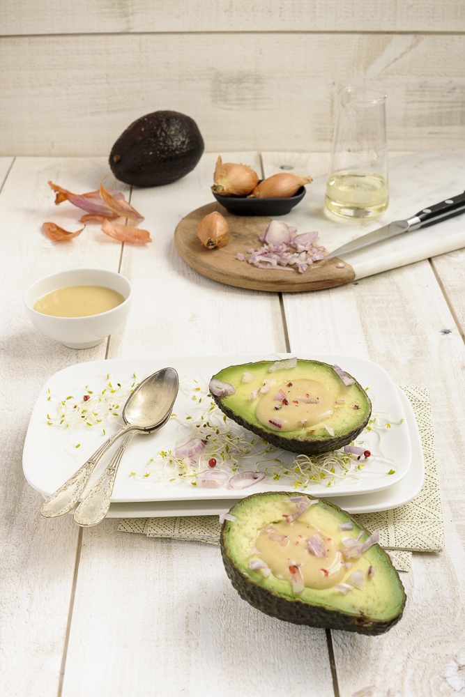 labelaure blog culinaire photographe culinaire food stylist idee recette avocat made in rance Corse vinaigrette échalotes