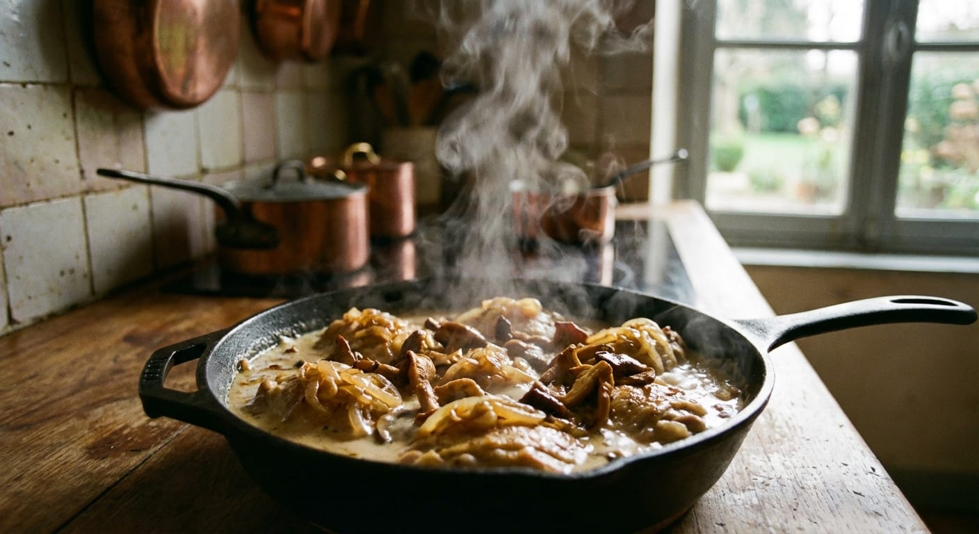 découvrez notre recette de poulet fondant enrobé d'une onctueuse crème fraîche, un plat gourmand alliant douceur et saveurs irrésistibles pour régaler vos papilles.