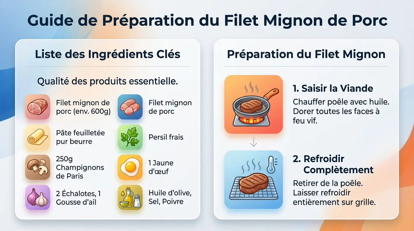 Filet mignon de porc cru prêt à être cuisiné avec des herbes fraîches