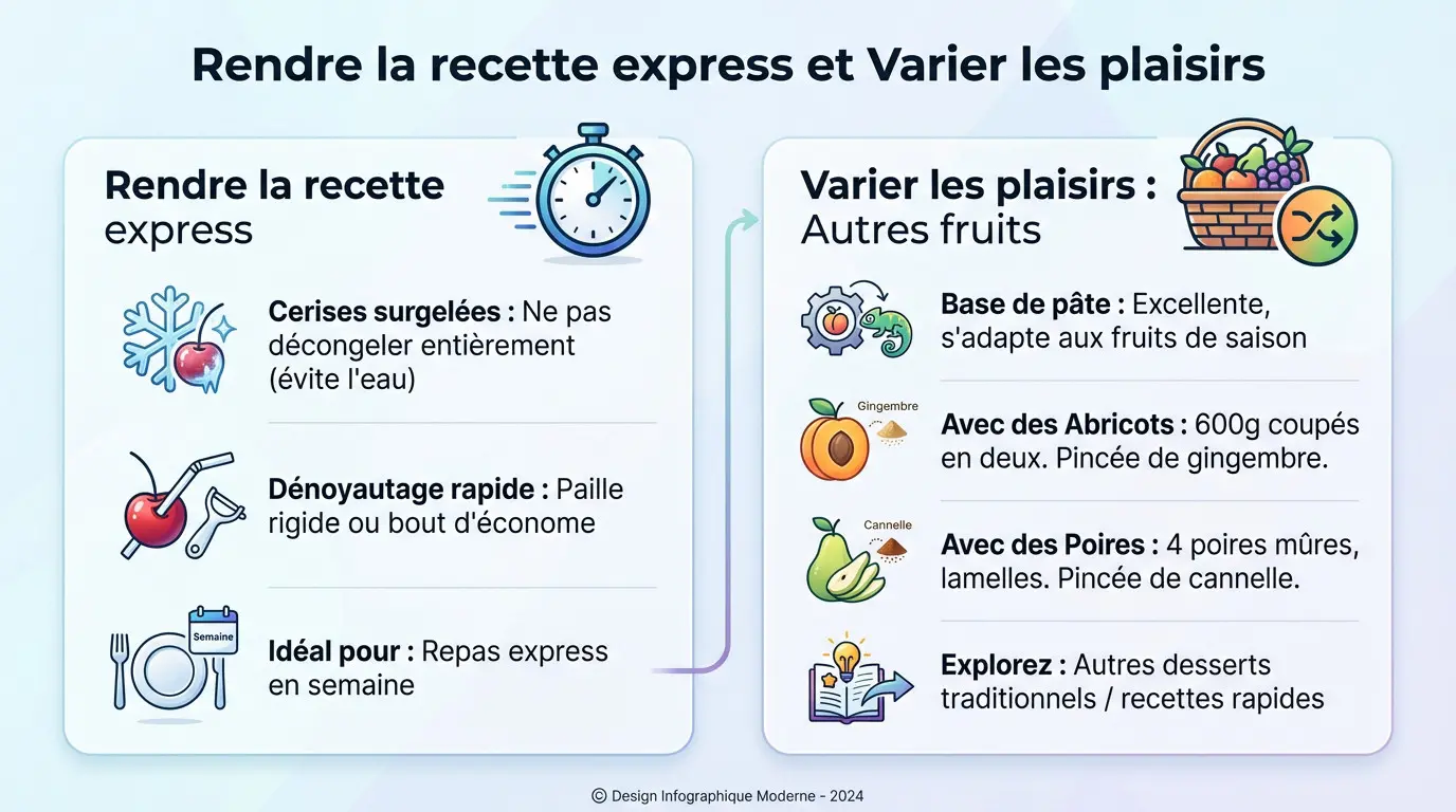 Astuces pour réussir un clafoutis express et ses variantes fruitées