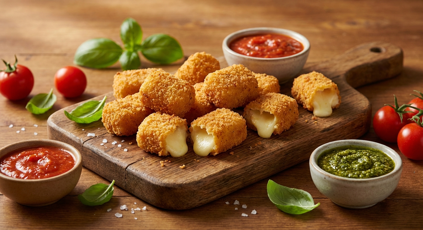 découvrez notre recette facile de bouchées de mozzarella panée, accompagnée d'astuces simples pour un apéritif gourmand et réussi à coup sûr.