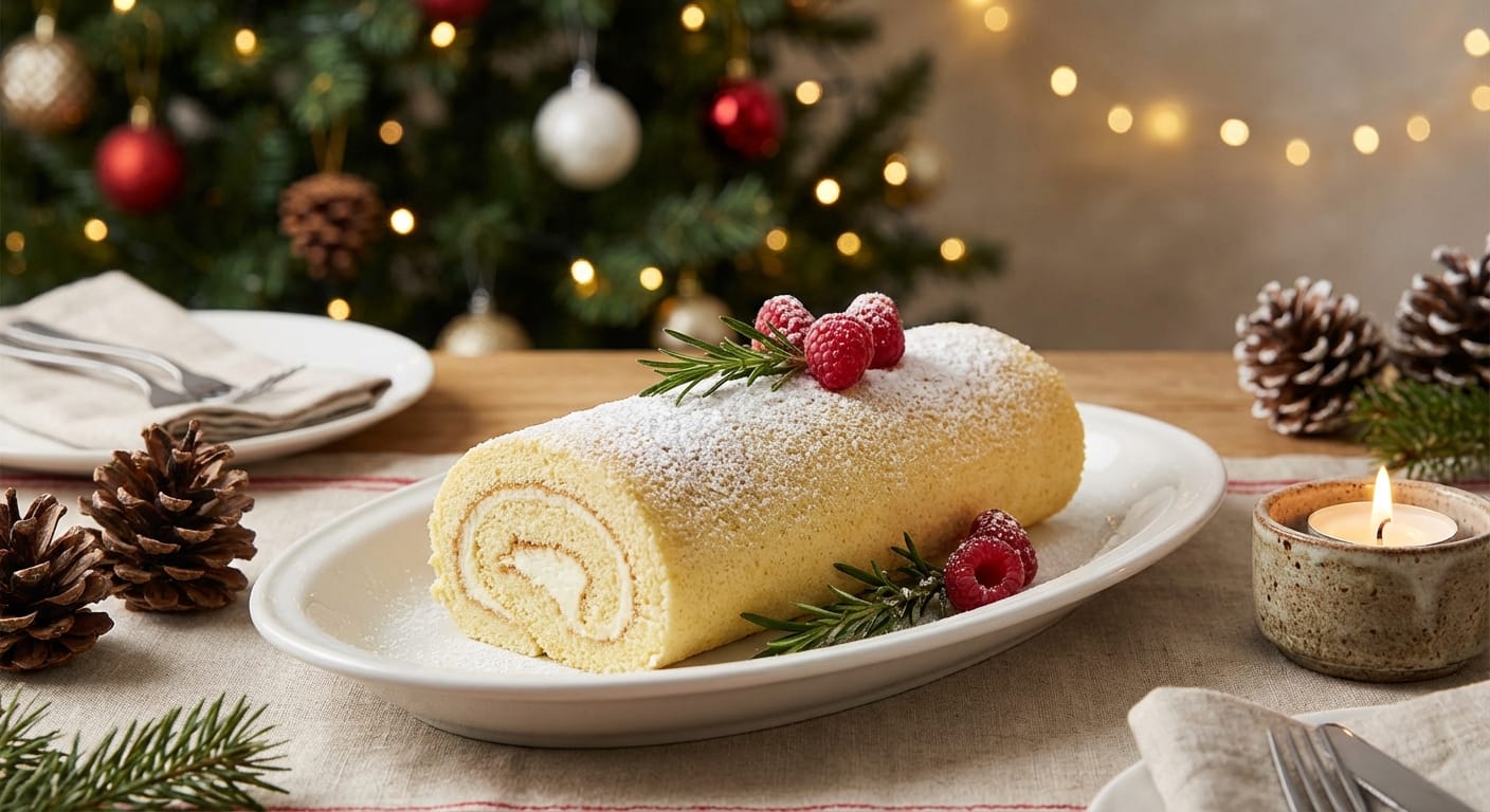 découvrez notre recette gourmande et saine de bûche de noël légère à la vanille, idéale pour suivre le régime dukan tout en vous faisant plaisir pendant les fêtes.