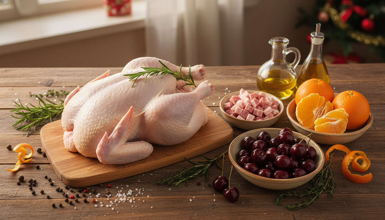 découvrez la recette audacieuse du chapon de noël aux cerises, jambon fumé et oranges, une préparation surprenante qui divise les gourmets et anime les débats lors des fêtes.