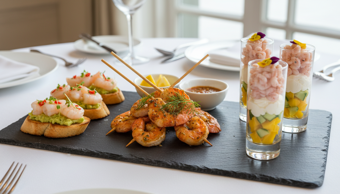 découvrez des bouchées apéritives aux crevettes irrésistibles : brochettes savoureuses, tartines gourmandes et verrines élégantes pour régaler et séduire vos invités à chaque occasion.