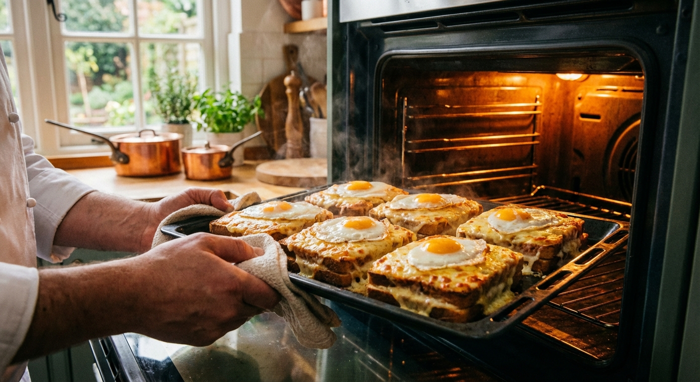 découvrez la recette savoureuse du croque-madame, un délicieux sandwich au jambon fondant et fromage gratiné, parfait pour un repas gourmand et rapide.