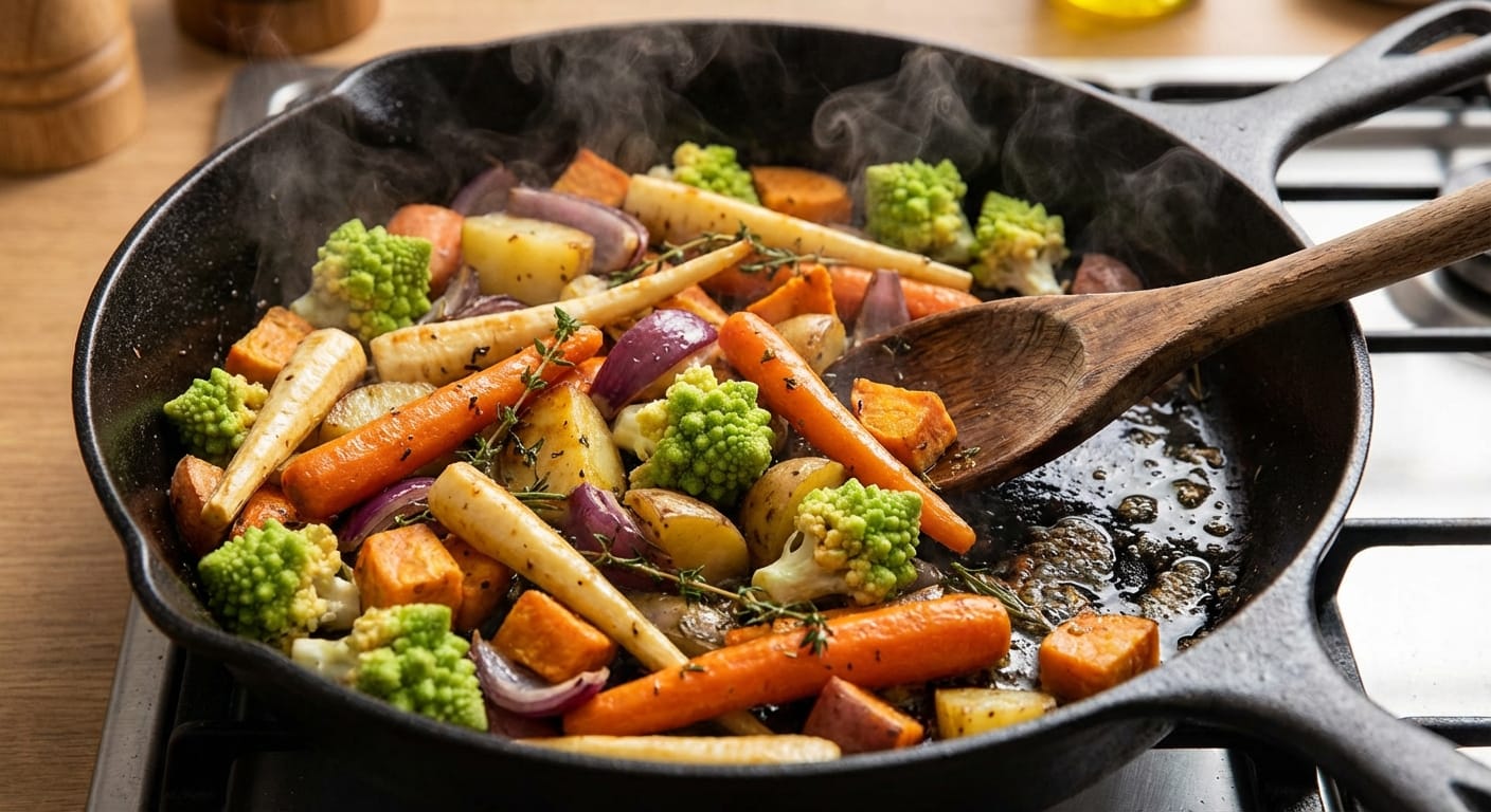 savourez une poêlée de légumes croquants au gingembre, une recette facile et rapide qui apportera fraîcheur et saveurs inédites à vos dîners.