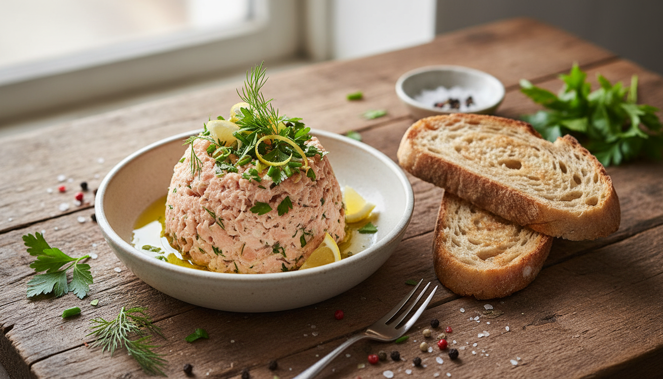apprenez l'astuce de chef pour sublimer vos rillettes de saumon au citron et impressionner vos invités lors de vos apéritifs.