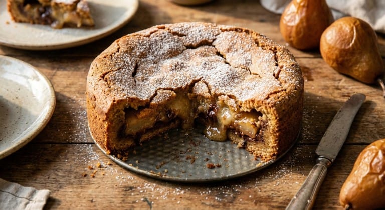 savourez notre fondant aux poires, un dessert au cœur tendre et irrésistible, parfait pour les amateurs de douceurs fruitées et gourmandes.