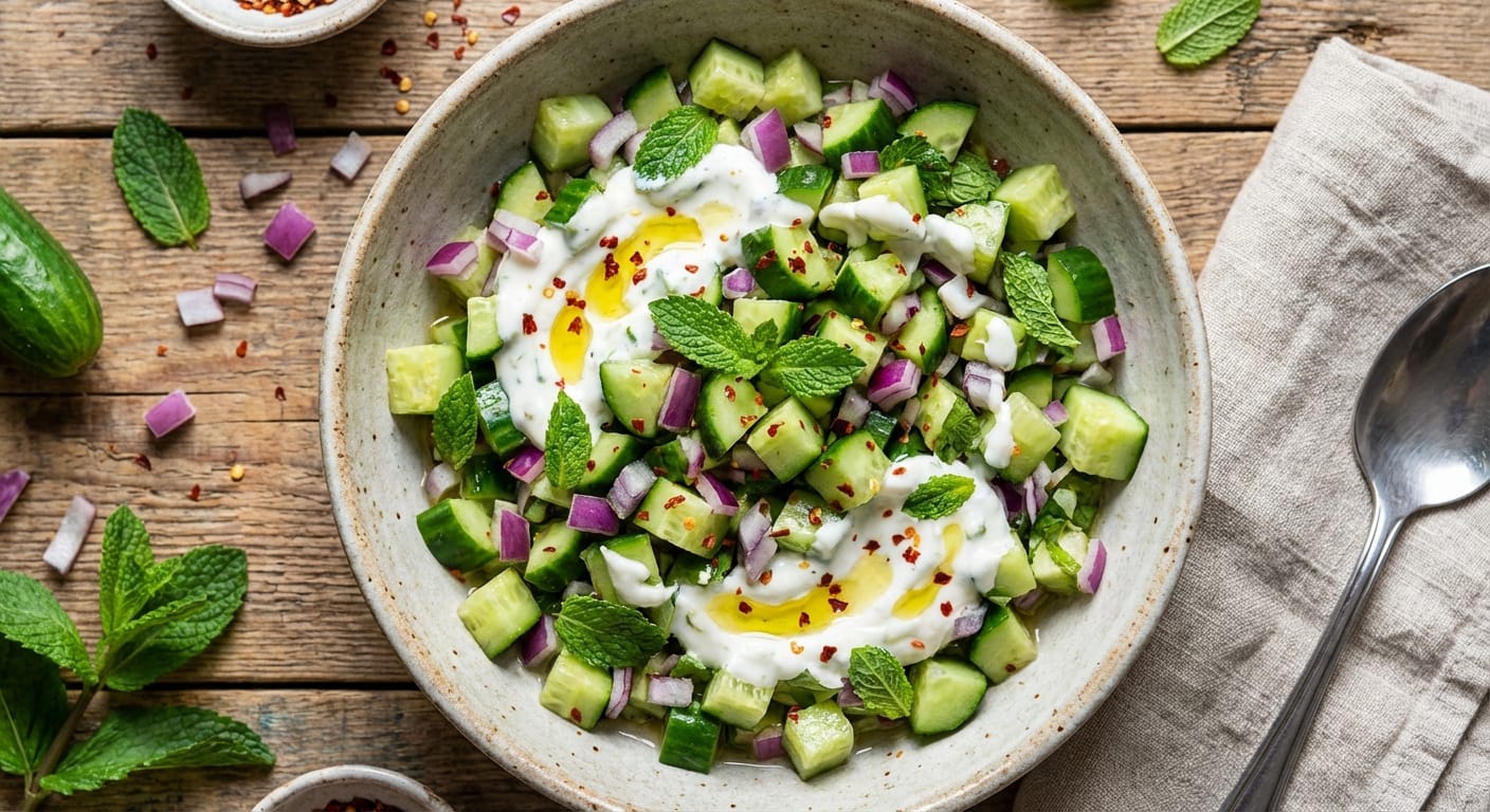 savourez un poulet grillé parfait, relevé par la fraîcheur croquante du concombre et la douceur aromatique de la menthe pour une explosion de saveurs estivales.