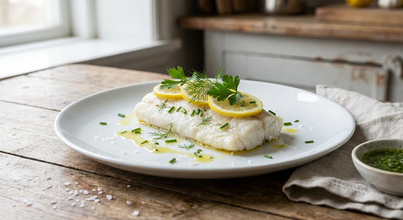 apprenez à préparer un filet de cabillaud vapeur au citron et herbes, une recette délicate et savoureuse qui séduira tous les amateurs de poisson.