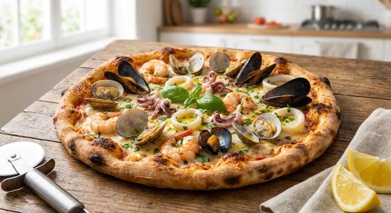découvrez notre recette inratable de pizza aux fruits de mer, délice marin, pour un savoureux repas alliant fraîcheur et gourmandise.
