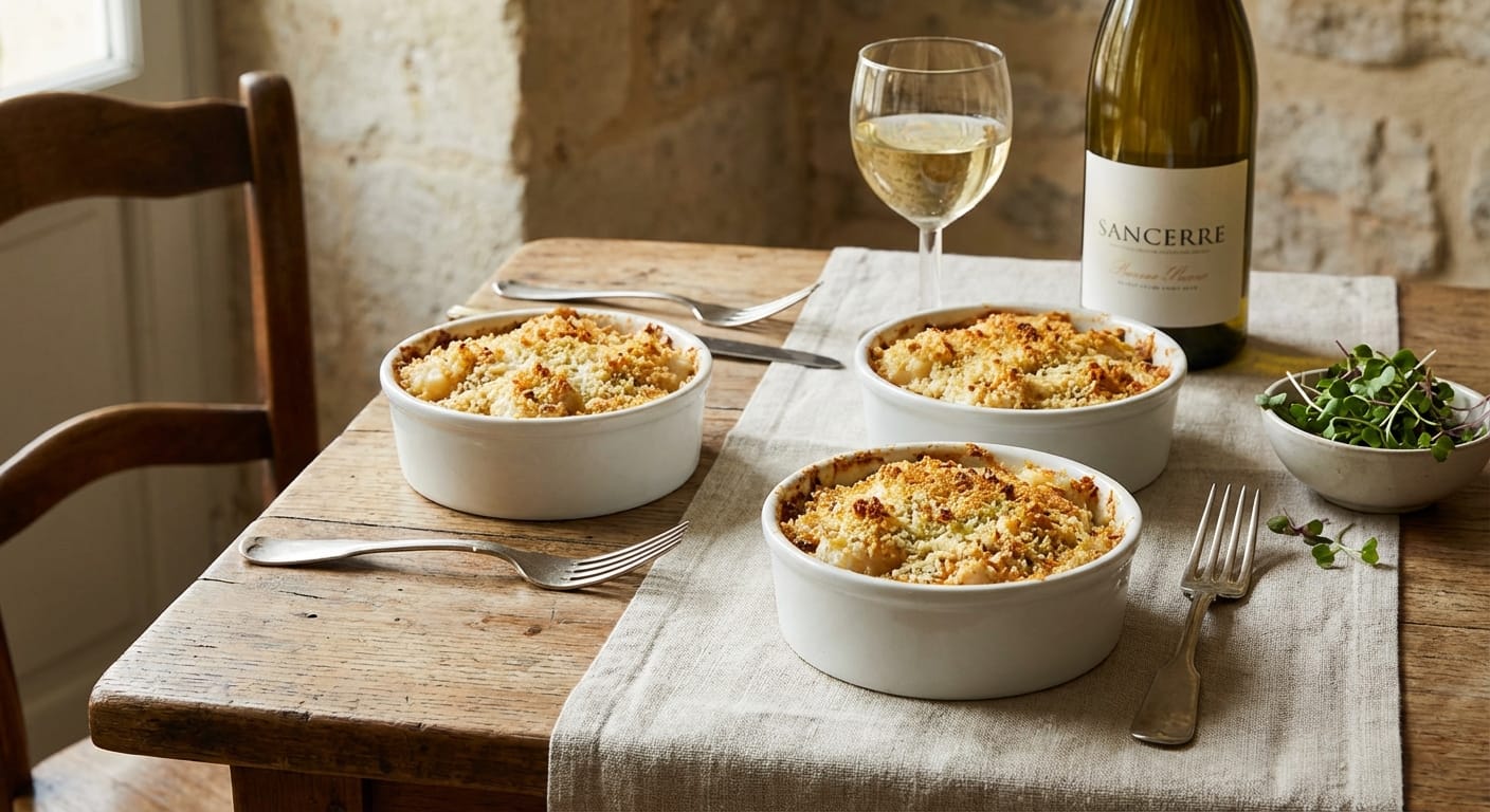 savourez l'alliance parfaite entre mer et terre avec nos coquilles saint-jacques nappées de lard croquant et de fromage bleu fondant, une expérience gourmande et raffinée.