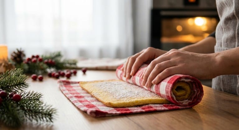découvrez notre bûche de noël aérienne, un délice festif alliant la douceur onctueuse de la crème de banane pour des fêtes gourmandes et légères.