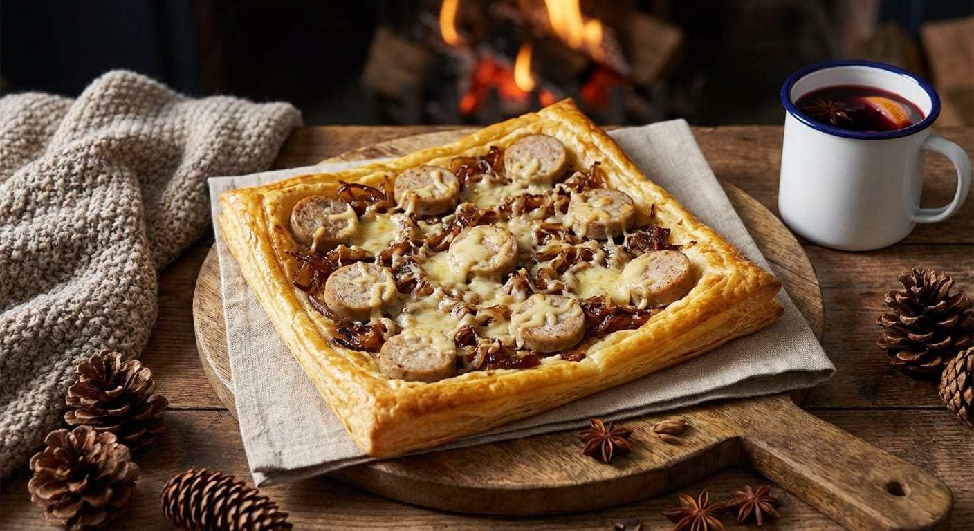 découvrez notre recette savoureuse de délice feuilleté au boudin blanc et fromage, parfaite pour un repas gourmand et facile à préparer.