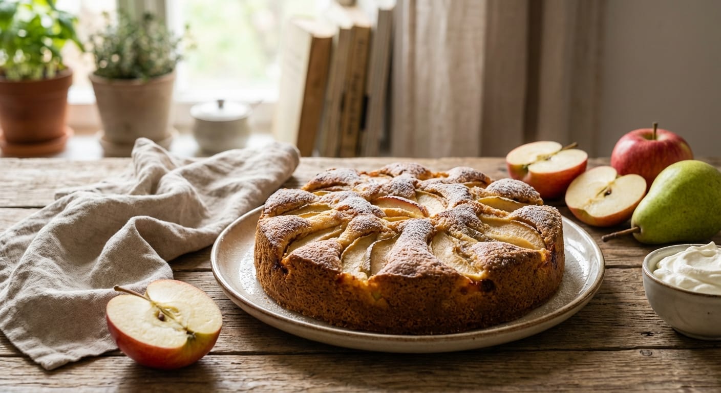 découvrez notre gâteau pomme-poire ultra facile à réaliser, idéal pour des goûters frais et délicieux en toute simplicité.