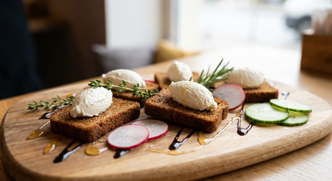 découvrez une recette inventive de toasts au pain d’épices et fromage frais, idéale pour des délices apéritifs savoureux et originaux.