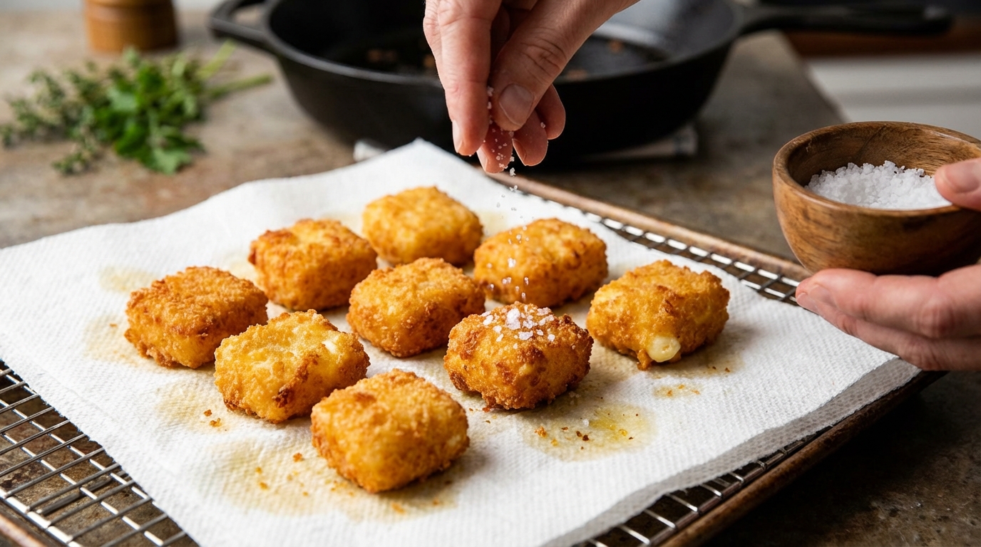 découvrez notre recette irrésistible de bouchées de fromage pané, des délices croustillants parfaits pour toutes vos occasions gourmandes.