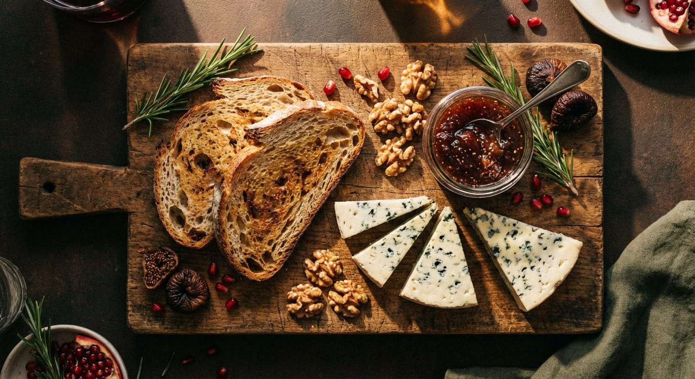 découvrez notre recette festive et gourmande de toasts au fromage bleu, parfaite pour des moments de convivialité et de plaisir à l'apéritif.