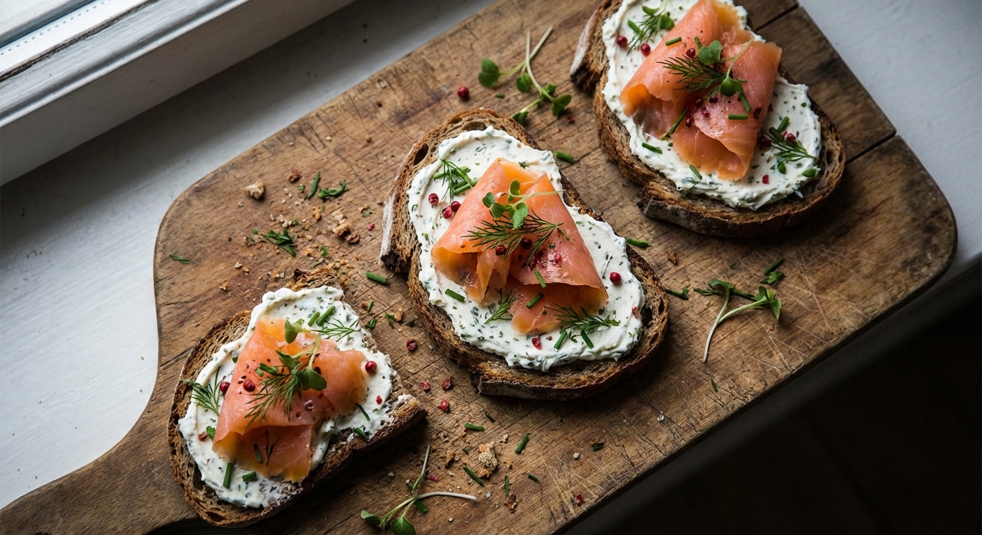 découvrez nos toasts gourmands au saumon fumé et fromage frais, une recette rapide et délicieuse pour des délices express parfaits à tout moment.