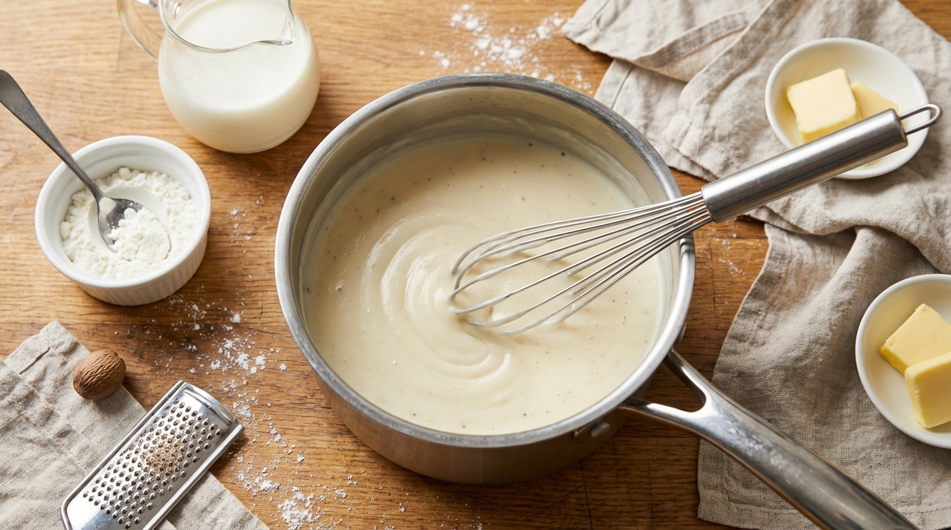 découvrez notre recette gourmande de lasagnes au saumon, poireaux et champignons, généreusement nappées d'une béchamel légère pour un plat savoureux et équilibré.