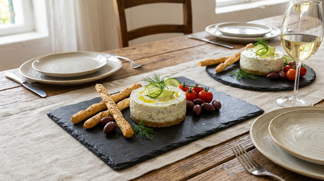 découvrez notre recette légère et gourmande de cheesecake salé au tzatziki, parfaite pour un apéritif original et savoureux.