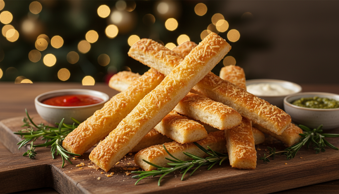 découvrez nos bâtonnets au parmesan, dorés et croustillants, une alternative gourmande aux toasts pour un réveillon réussi et plein de saveurs.