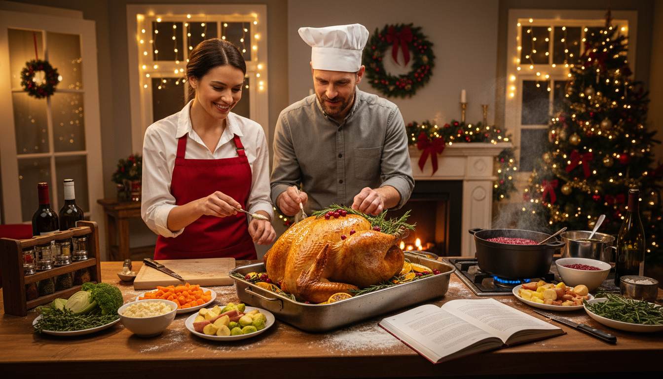 découvrez l'astuce révolutionnaire de julie andrieu pour des volailles moelleuses à noël et dire adieu aux plats secs lors de vos fêtes.