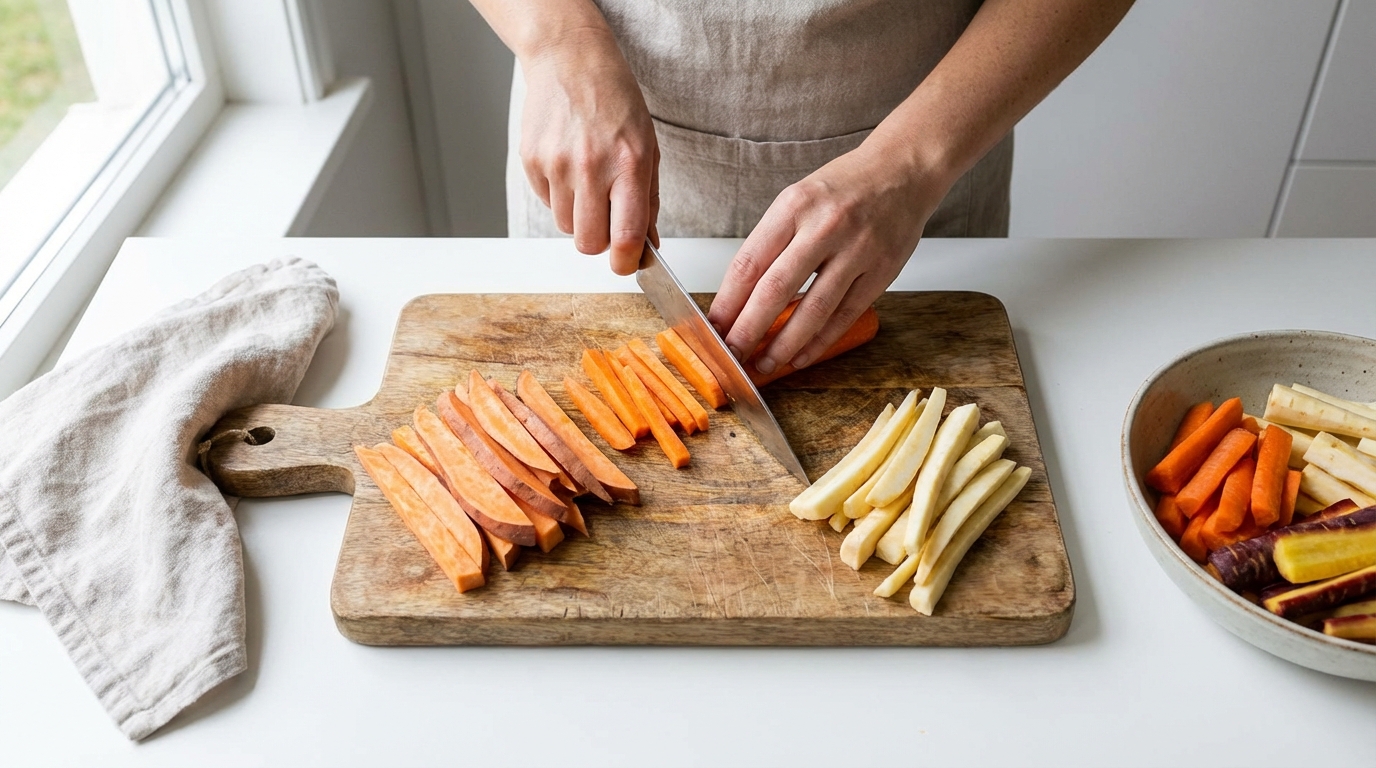découvrez la recette minceur simple et gourmande des frites de légumes légères au four, parfaites pour allier plaisir et santé.