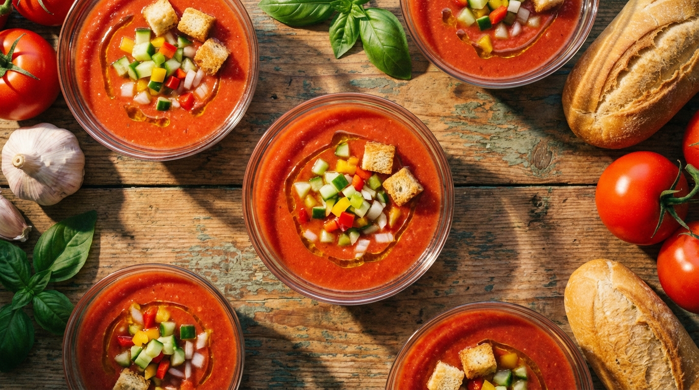 découvrez la recette incontournable du gaspacho maison pour une saveur intense et légère, parfaite pour rafraîchir vos repas d'été avec simplicité et fraîcheur.