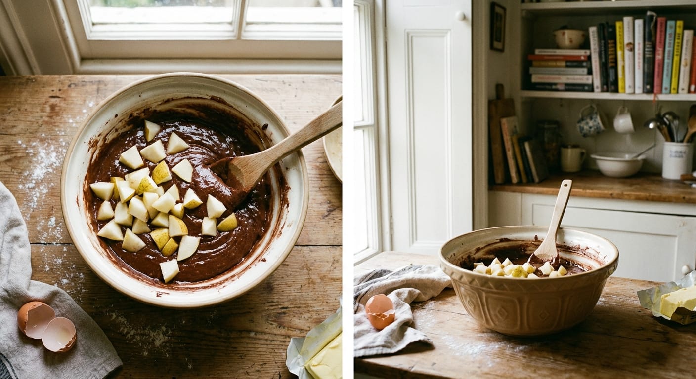 découvrez notre brownie poire-chocolat revisité, une douceur légère et savoureuse qui réinvente le classique pour un plaisir gourmand inédit.