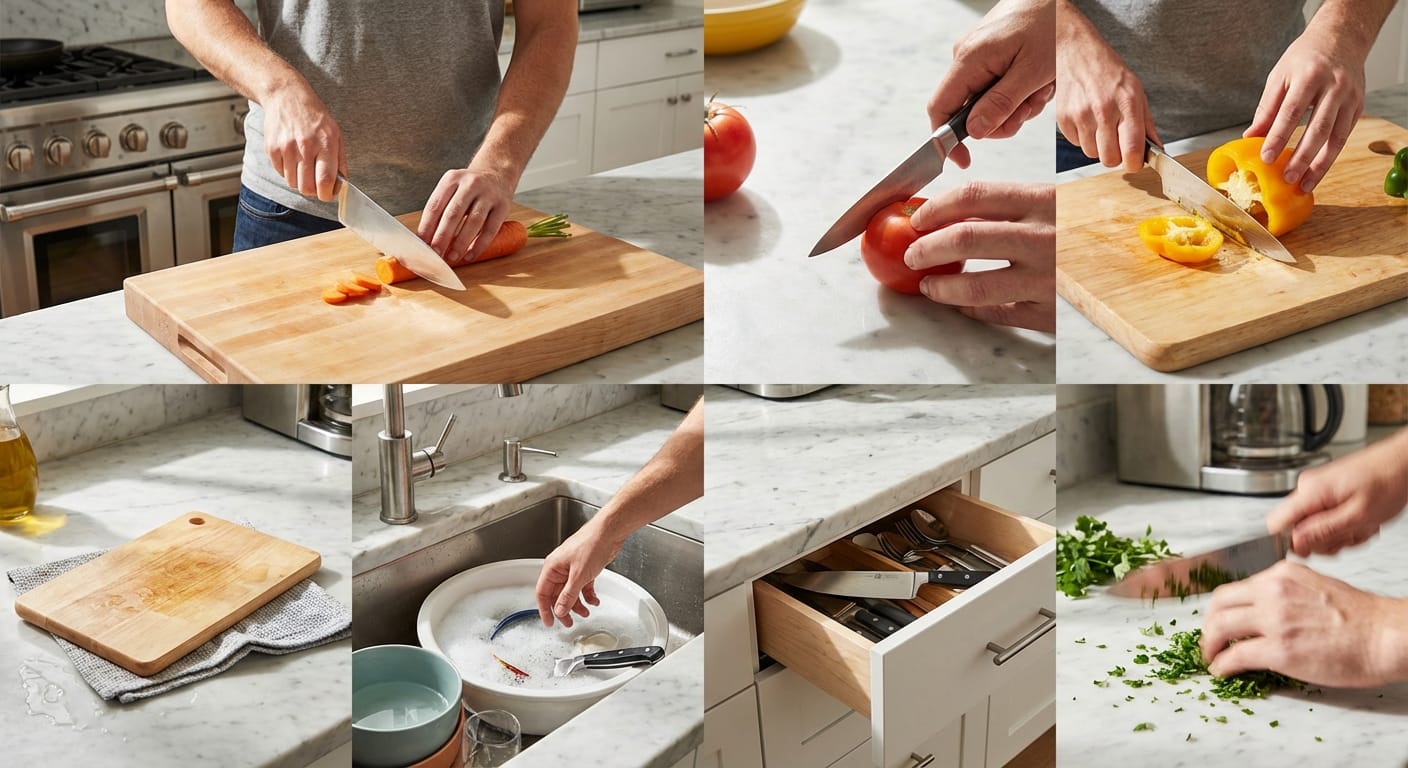 découvrez les 7 erreurs courantes à éviter absolument pour assurer sécurité et efficacité lors de l'utilisation de votre couteau de cuisine.