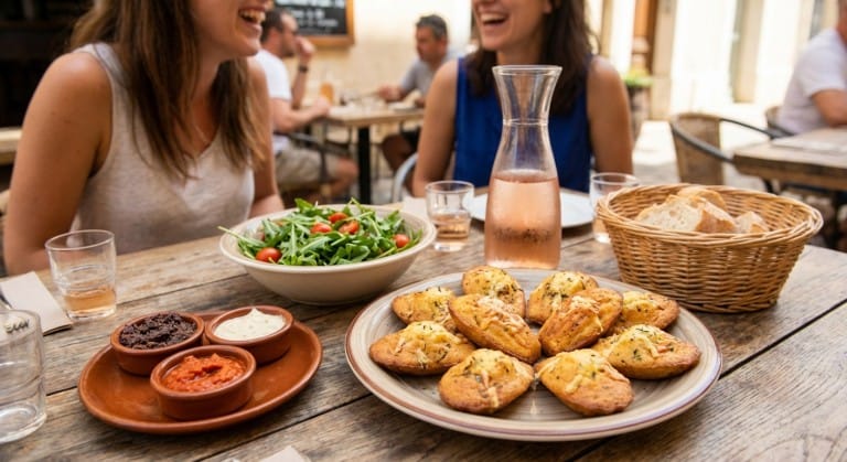 découvrez nos madeleines légères aux petits pois, jambon et fromage râpé : une bouchée savoureuse parfaite pour un apéritif gourmand et équilibré.