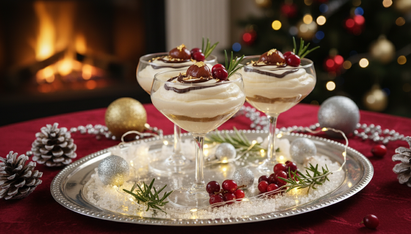 découvrez la mousse aérienne aux marrons glacés et mascarpone, un dessert nostalgique et incontournable pour sublimer vos fêtes de fin d’année avec douceur et élégance.