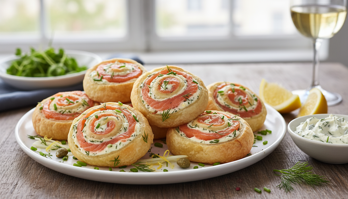 découvrez la recette apéro incontournable de pâte feuilletée au fromage et saumon, pour des toasts de noël délicieux qui feront sensation auprès de vos invités.