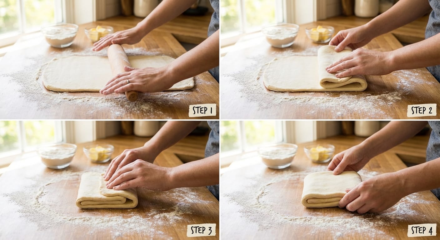 apprenez à réaliser une pâte feuilletée maison simplifiée grâce à mon secret infaillible pour une réussite garantie à chaque fois. recette facile et rapide !