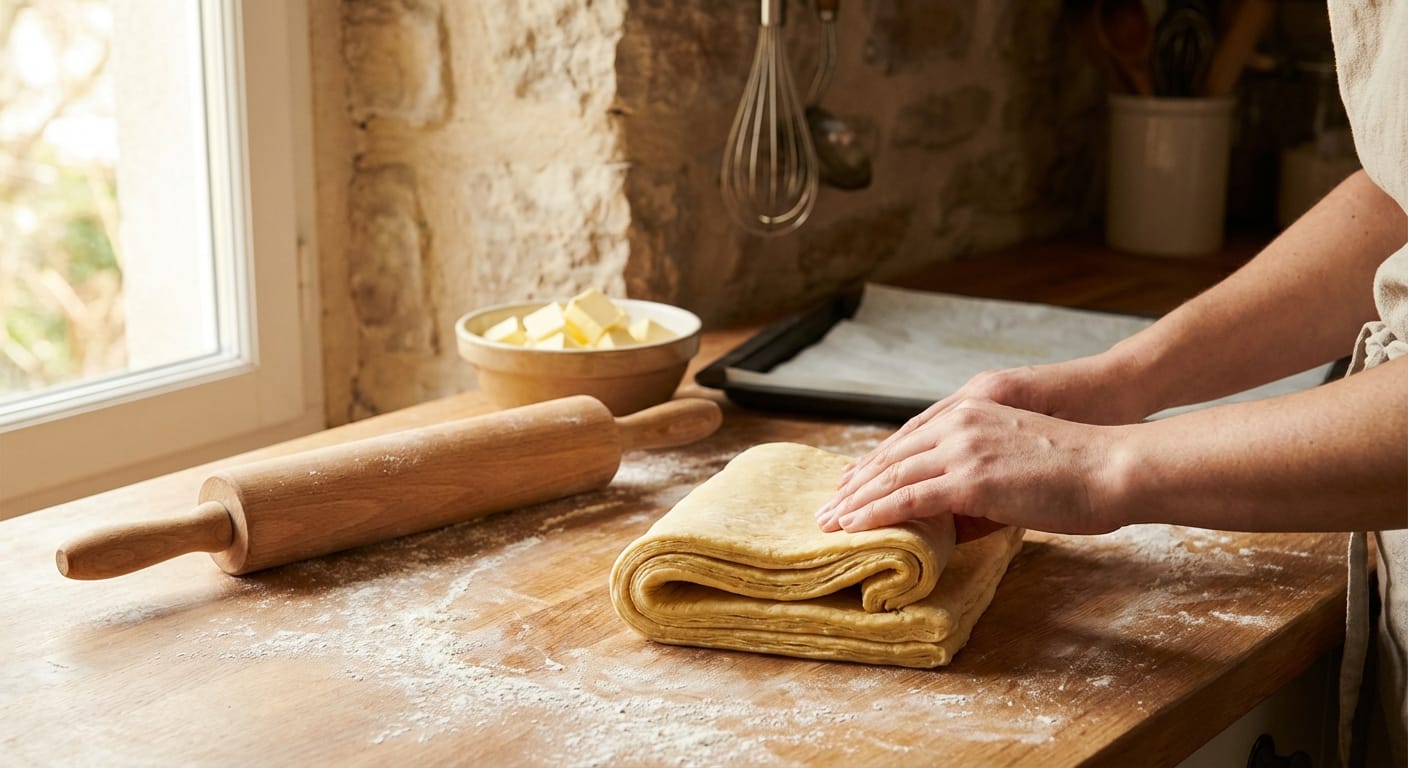 apprenez à réaliser une pâte feuilletée maison simplifiée grâce à mon secret infaillible. suivez mes étapes faciles pour un résultat croustillant et réussi à coup sûr.