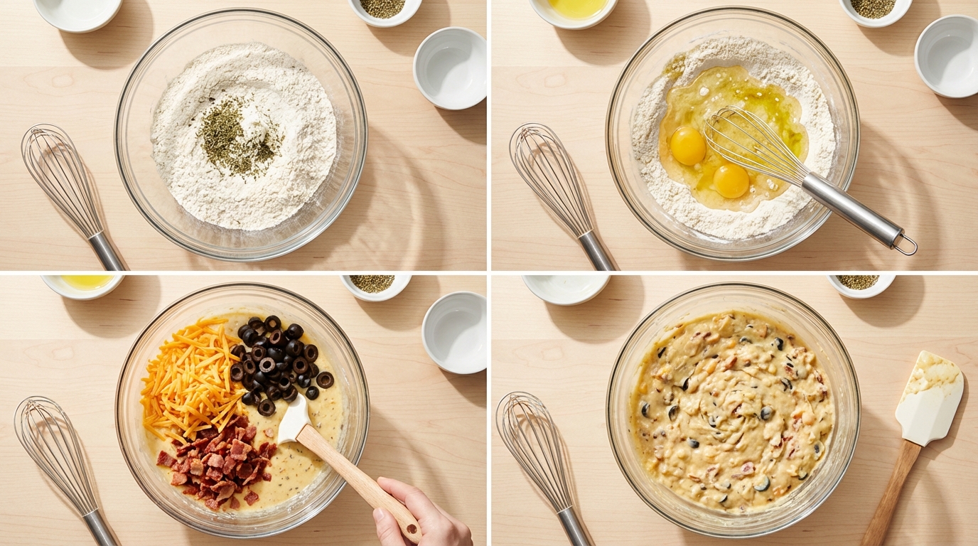 découvrez notre recette facile de petits cakes salés aux olives et lardons, accompagnée d'astuces simples pour réussir à coup sûr ces délicieuses bouchées apéritives.