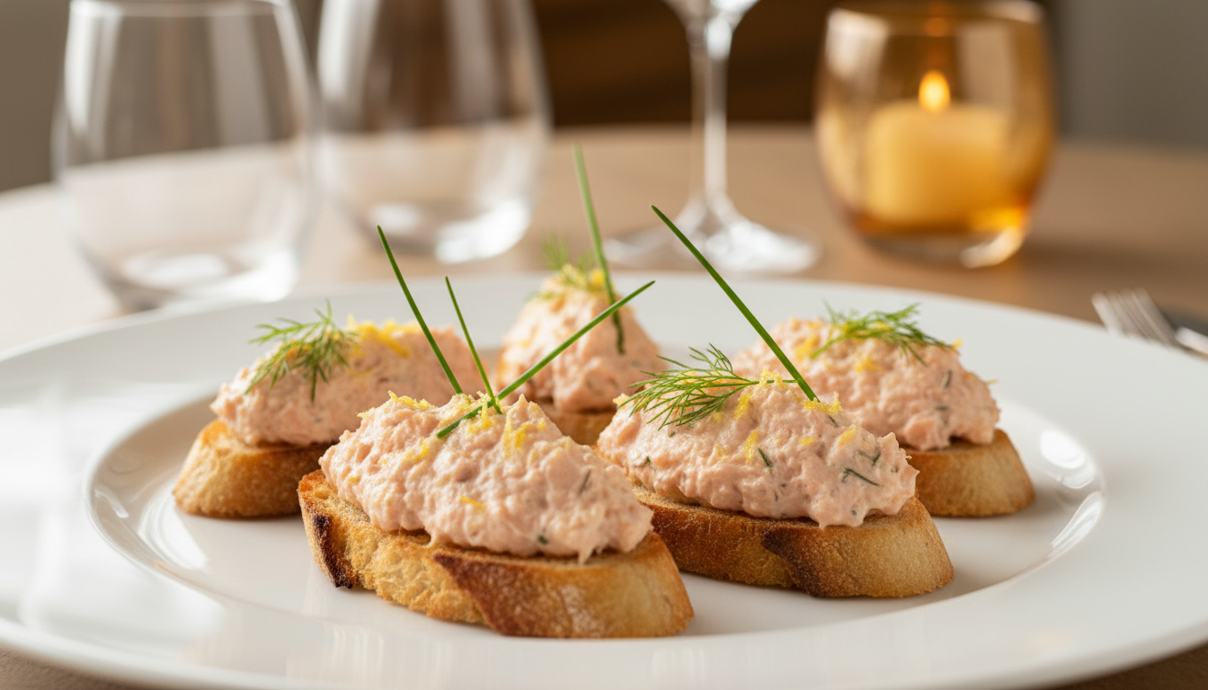 découvrez notre recette facile de rillettes de saumon fraîches au zeste de citron, l'apéritif chic et léger parfait pour toutes vos occasions, prêt en un clin d'œil.