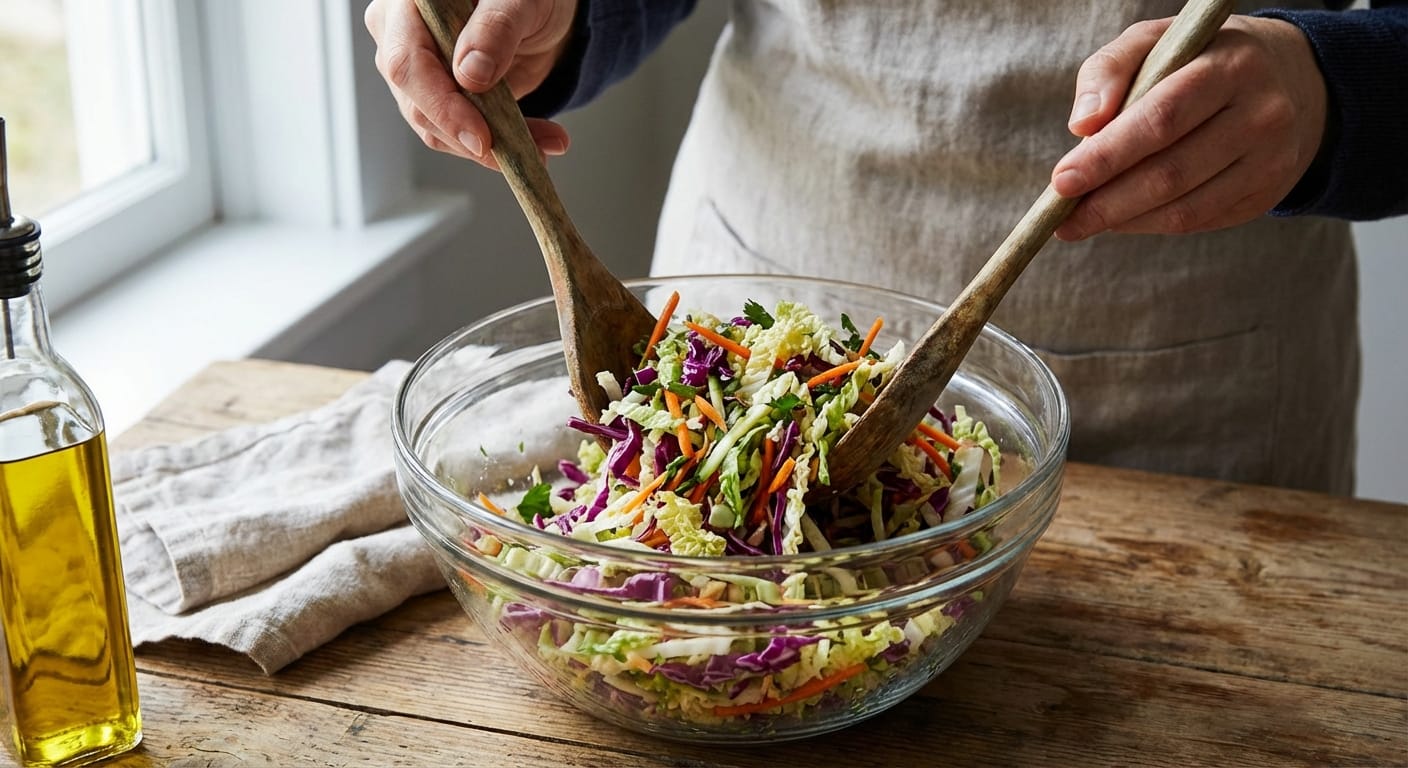 découvrez la recette légère et savoureuse de la salade croquante aux trois choux, idéale pour un repas sain et gourmand. facile à préparer, elle apporte fraîcheur et bienfaits à votre menu.
