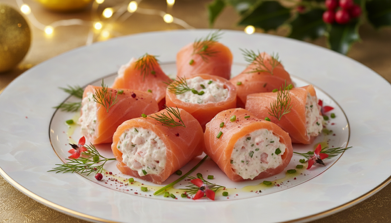 découvrez notre recette facile de saumon en bûchette froide, l'idée gourmande et originale qui apportera fraîcheur et élégance à vos réveillons.