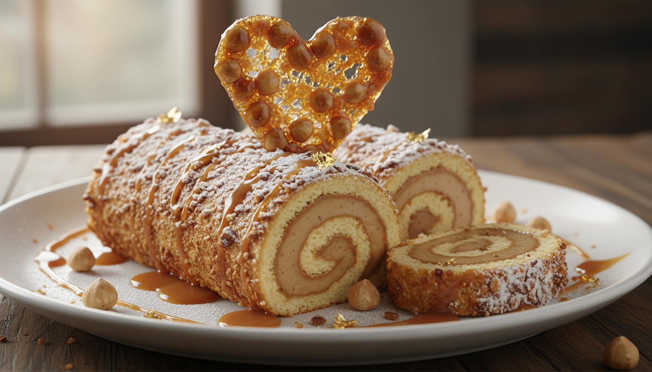 découvrez le roulé praliné-noisettes au cœur ultra croustillant, une gourmandise irrésistible qui fait sensation sur la toile et éveille vos papilles avec son goût exquis.