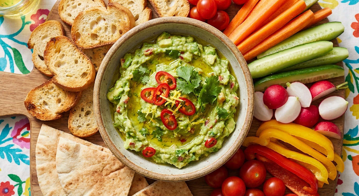 découvrez notre recette facile et rapide de tartinade d’avocat au citron et piment, idéale pour un apéritif savoureux et frais qui séduira vos invités.