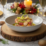 découvrez un tartare raffiné mêlant poisson cru et huîtres, sublimé par le miso, le citron vert et le sésame. une recette élégante et originale pour sublimer votre table de fête.