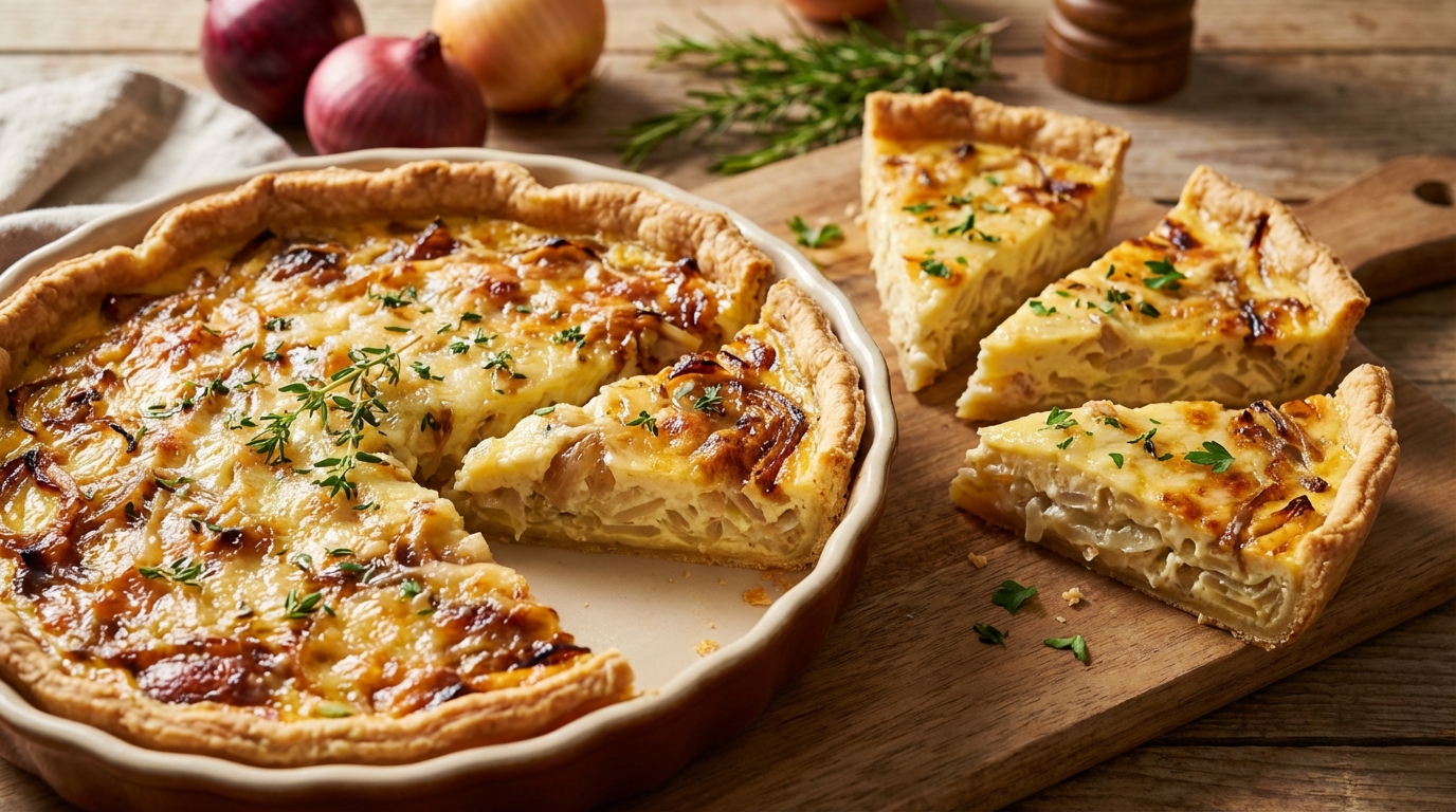 découvrez une quiche aux oignons savoureuse qui saura convaincre même les plus réticents aux légumes grâce à sa recette simple et gourmande.
