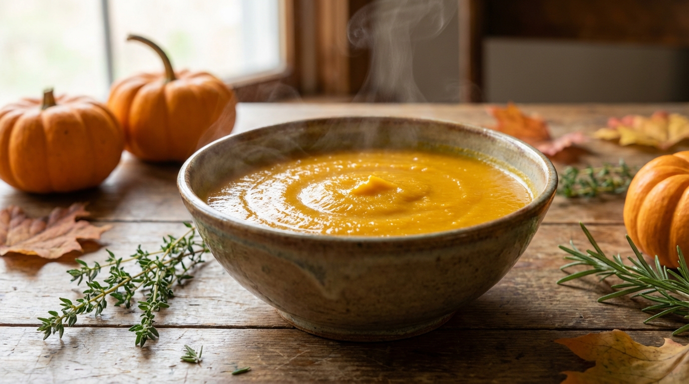 découvrez notre recette de velouté de potimarron, une soupe onctueuse et réconfortante, parfaite pour partager un moment chaleureux en famille.