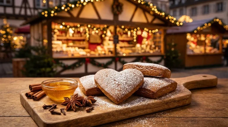 Pain d'épices et miel au marché de Noël