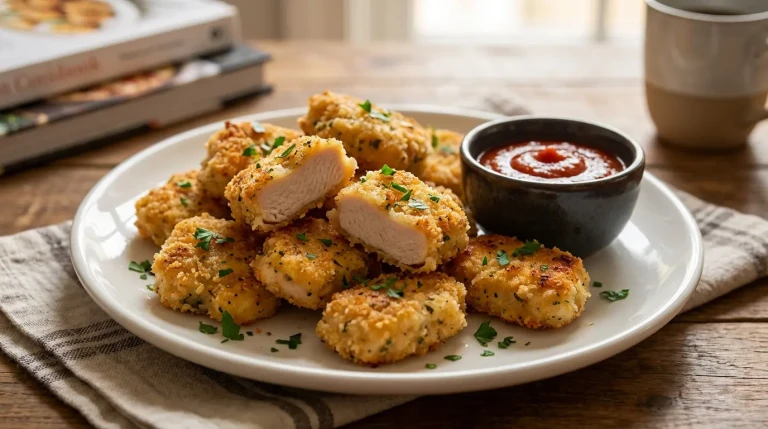 Nuggets de poulet croustillants avec sauce tomate