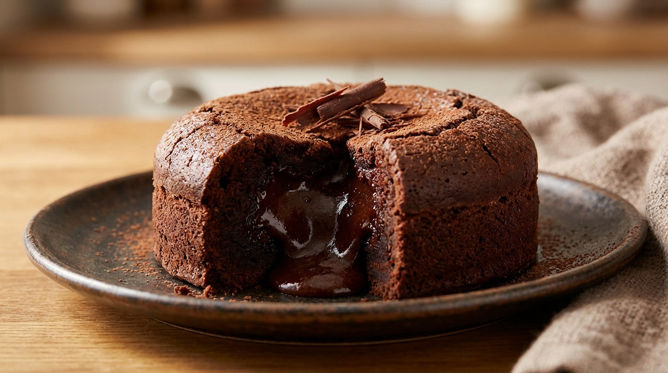 Recette de gâteau fondant au chocolat Mariotte avec café et fleur de sel