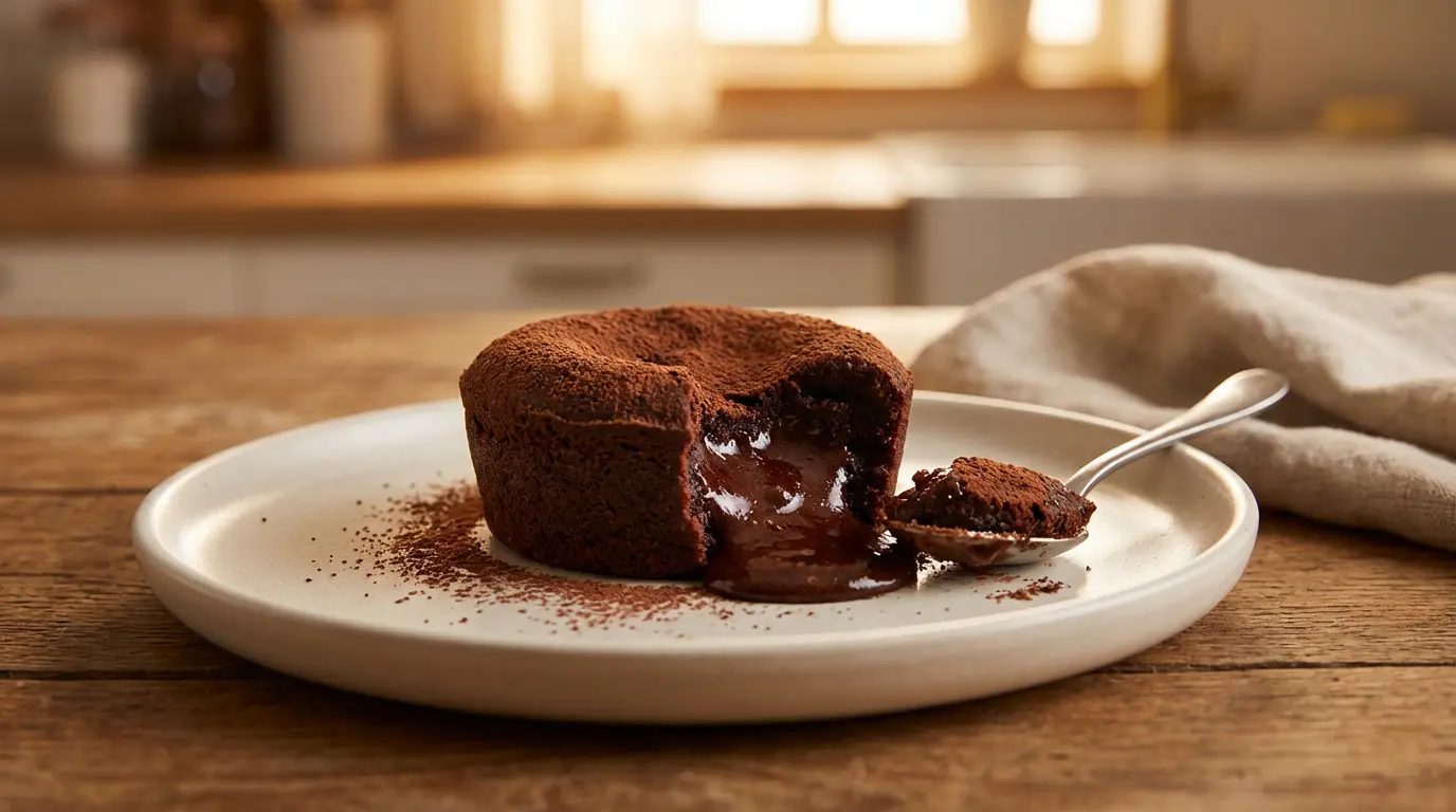 Fondant au chocolat avec cœur coulant