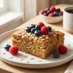 Cake minceur petit déjeuner avec ingrédients sains et moelleux, idéal pour un petit-déjeuner nutritif